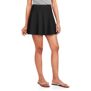 No Boundaries NOBO Skater Skirt Solid Black Mini Junior Size Large 11 - 13 New